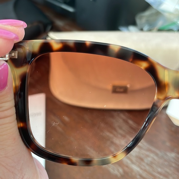 Chloe NWT CH0079S 001 Havana brown sunglasses with suede logo case and paperwork - Picture 11 of 16